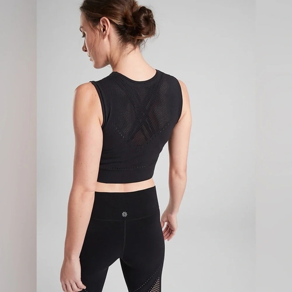 Athleta Summer 2019 Pavana Crop Tank Black Size XXS/XS Style 405156 - Picture 9 of 9
